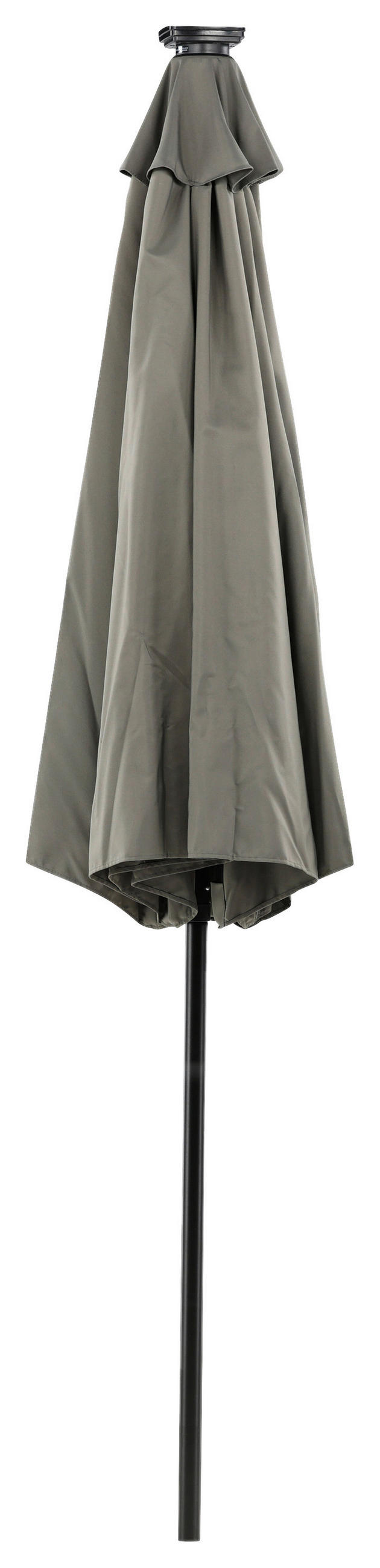 SONNENSCHIRM 270 cm  - Schwarz/Grau, KONVENTIONELL (270/241/270cm) - Gardenson