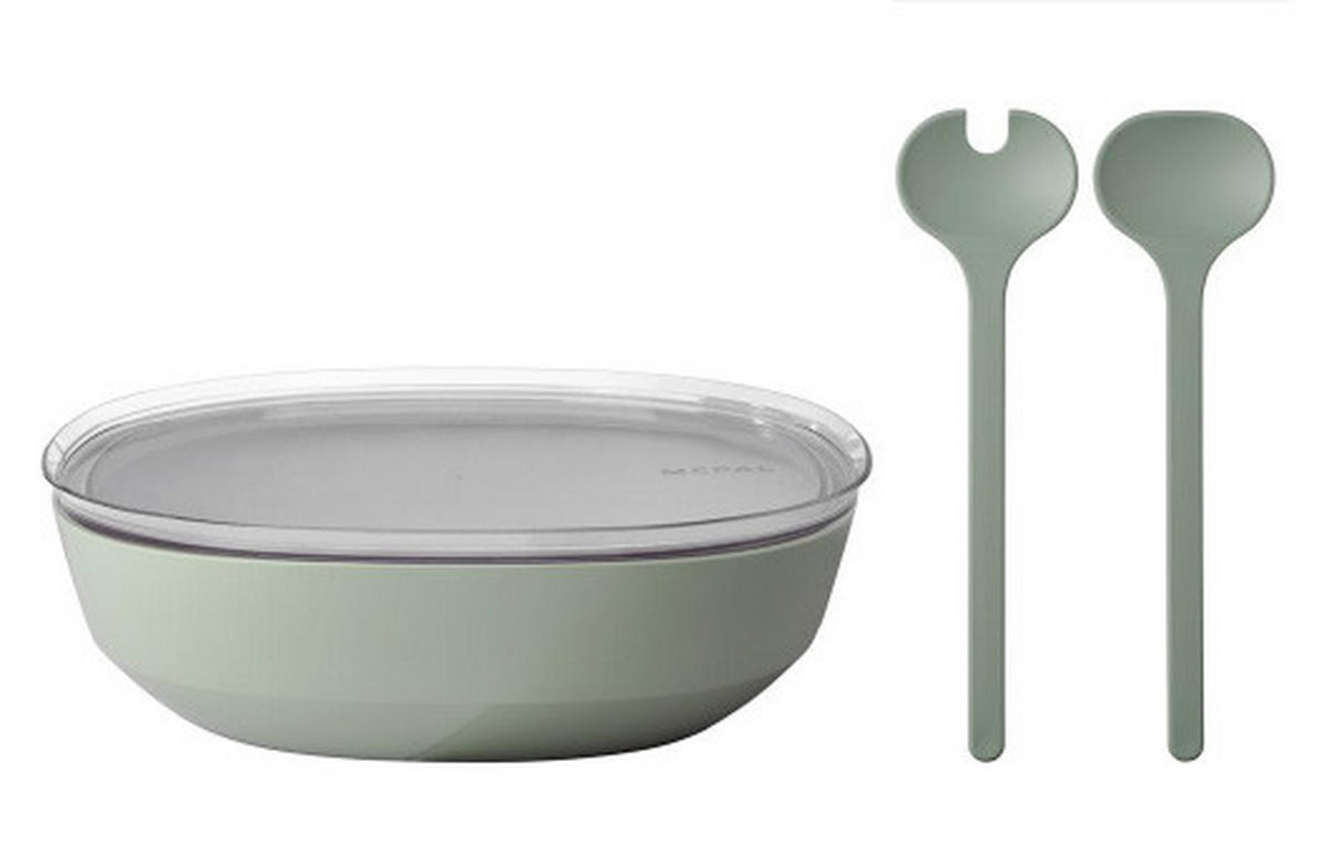 SALATSET  2-teilig 30,1 cm  - Salbeigrün, KONVENTIONELL (30,1cm) - Mepal