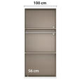 DREHTÜRENSCHRANK 101/197/60 cm 2-türig Weiß  - Weiß, Design, Holzwerkstoff/Kunststoff (101/197/60cm) - Novel