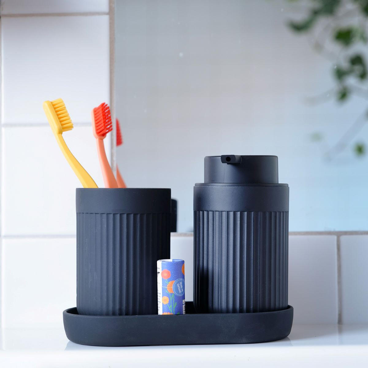 SEIFENSPENDER Kunststoff  - Schwarz, Basics, Kunststoff (5/13,6/5cm)