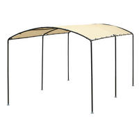 CARPORT - Beige/Schwarz, Basics, Kunststoff/Metall (270/240/490cm)