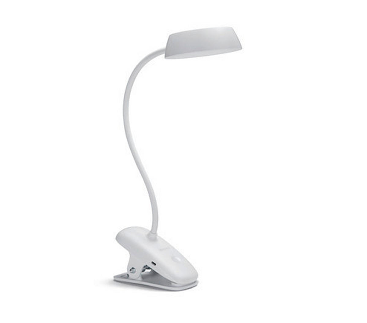 LED LAMPA SA ŠTIPALJKOM - bela, Osnovno, metal/plastika (29/38/9,9cm) - Philips