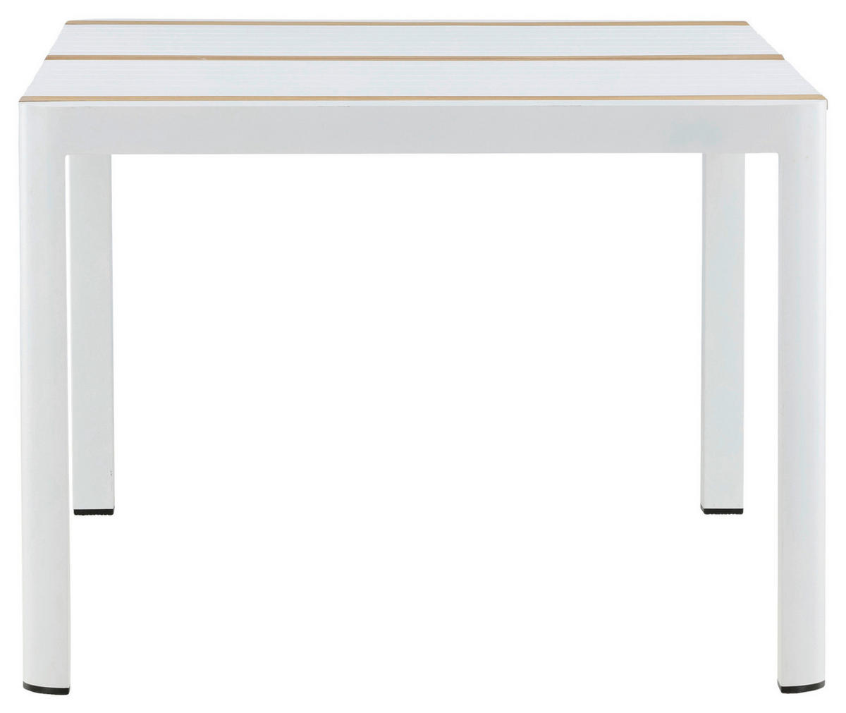 GARTENTISCH 90/75/150 cm  - Weiß, KONVENTIONELL, Holz/Metall (90/75/150cm) - Gardenson