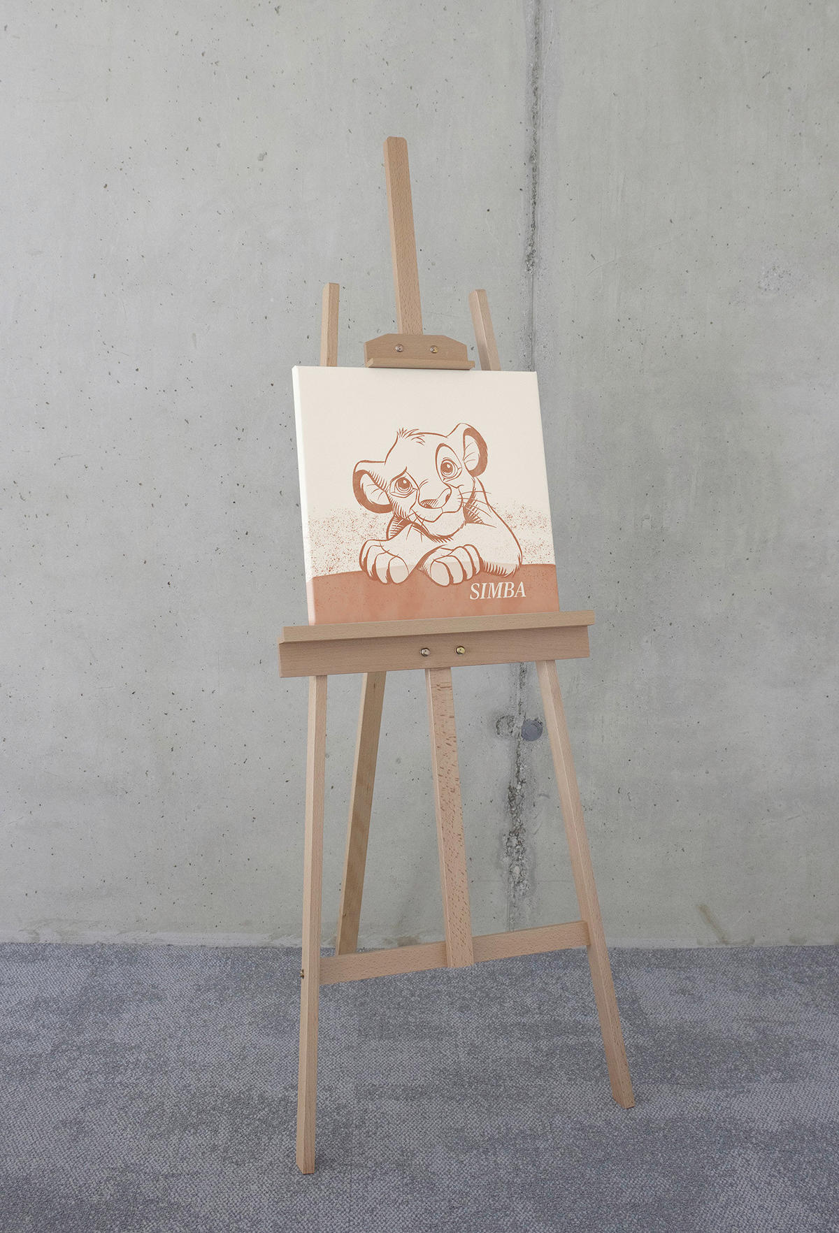 KINDERBILD - Braun, Basics, Papier (40/40cm) - Disney