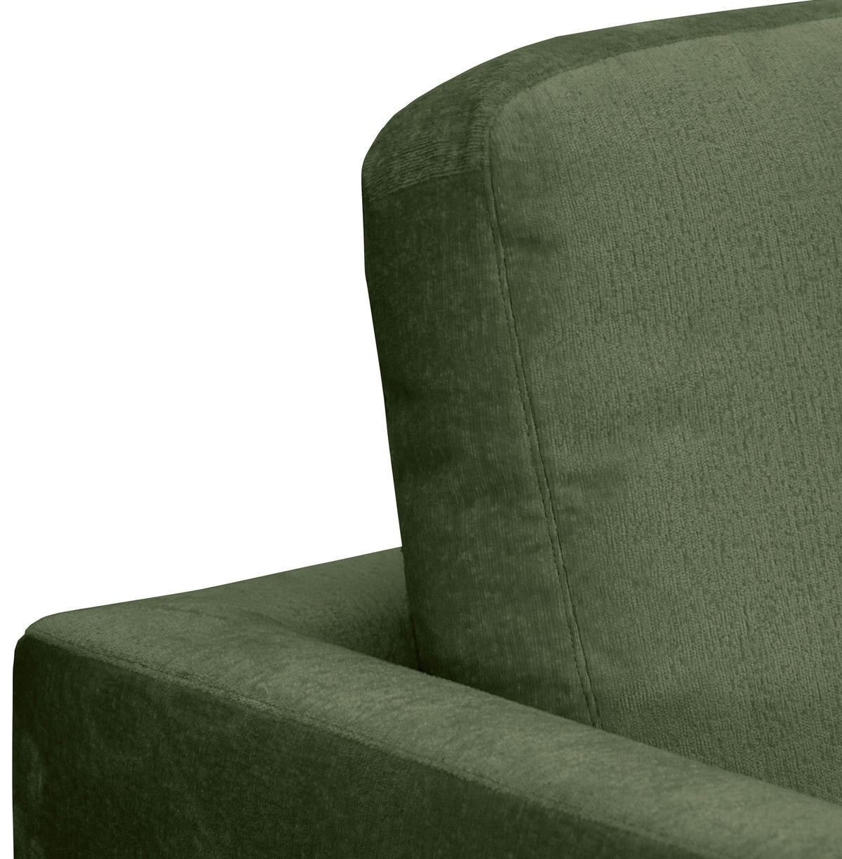 ECKSOFA Grün Chenille  - Silberfarben/Grün, KONVENTIONELL, Textil/Metall (284/143cm) - Carryhome