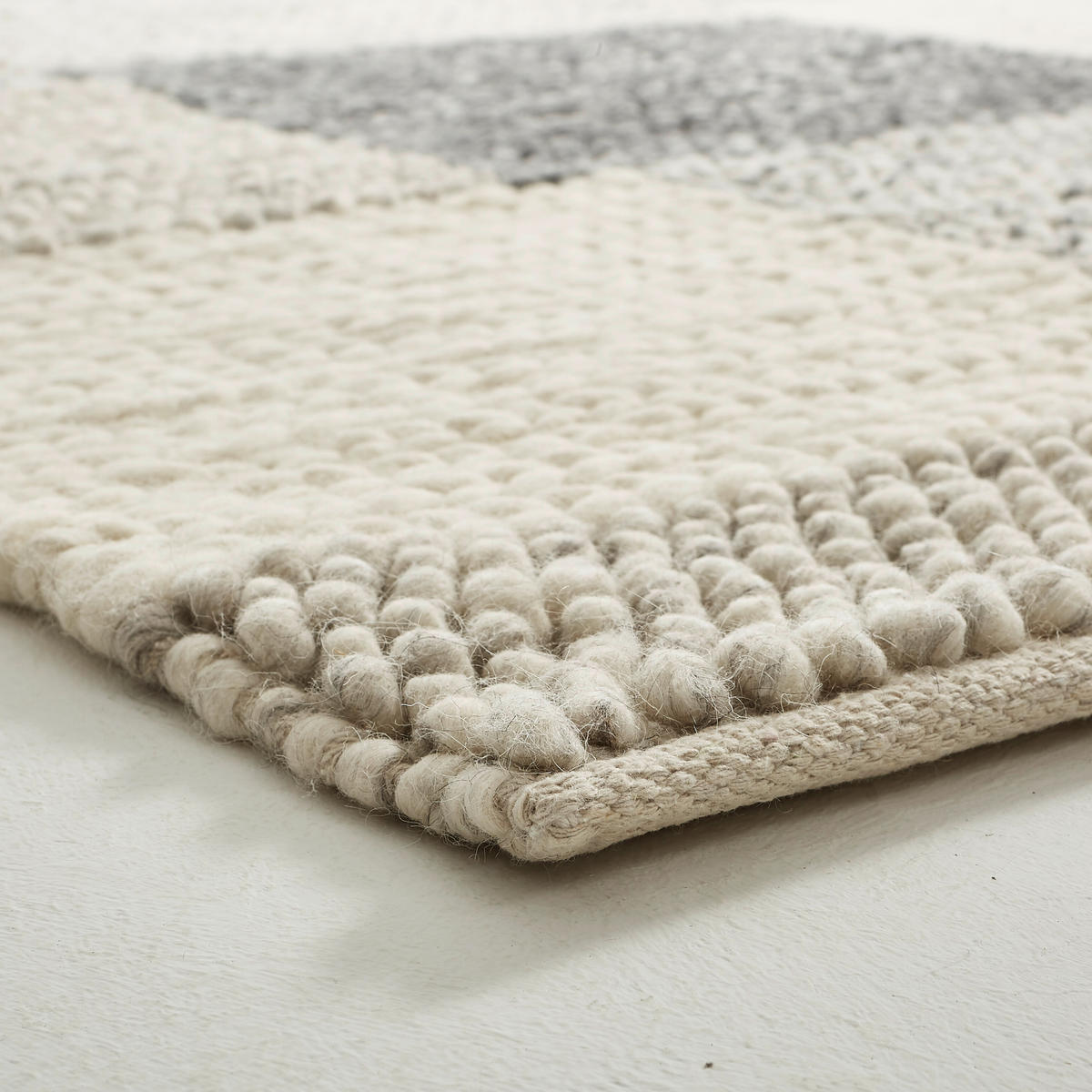 RUČNĚ TKANÝ KOBEREC, 80/150 cm, šedá, tmavě šedá - šedá/tmavě šedá, Lifestyle, textil (80/150cm) - Linea Natura