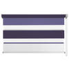 DOPPELROLLO  halbtransparent  140/160 cm    - Violett/Weiß, Basics, Textil (140/160cm)