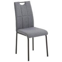 STOL, tekstil antracit, črna  - črna/antracit, Konvencionalno, kovina/tekstil (41,5/96,5/52,5cm) - P & B