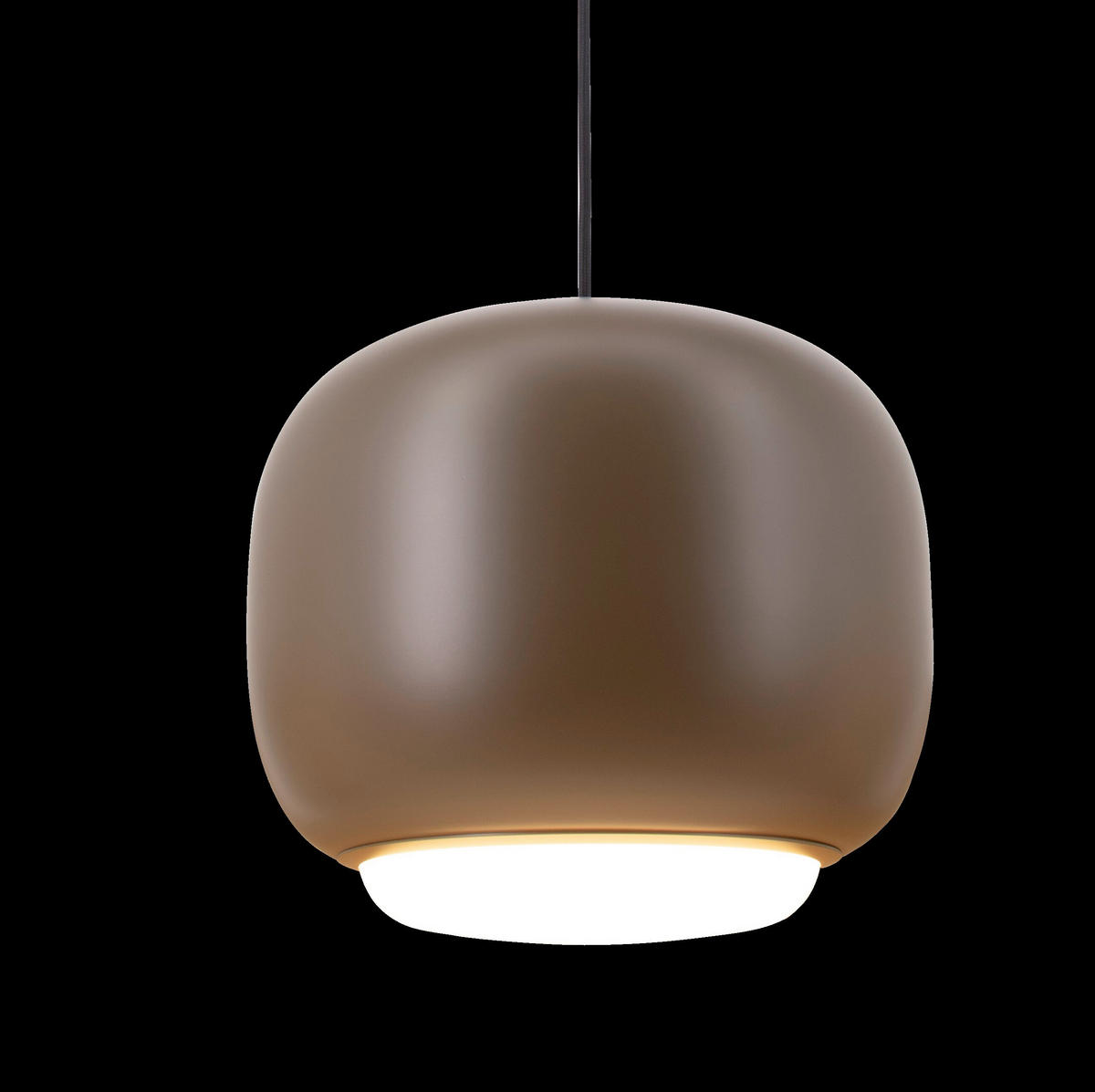 LED-HÄNGELEUCHTE Positano 30/30/26,3 cm  - Dunkelbraun, Design, Kunststoff/Metall (30/30/26,3cm)