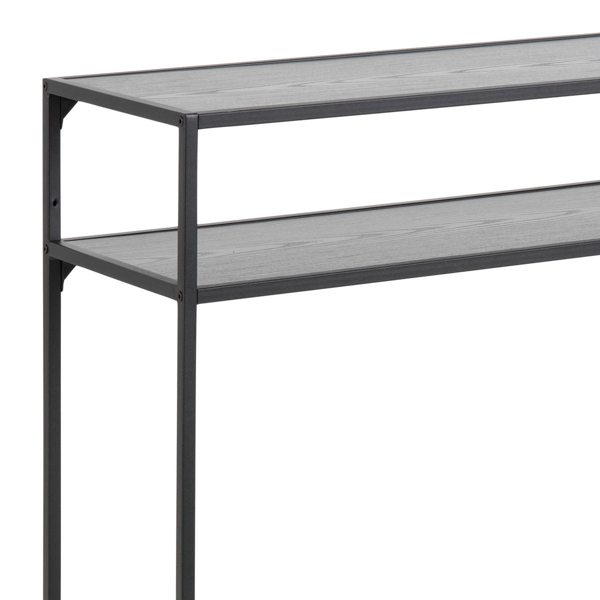 KONSOLENTISCH Schwarz  - Schwarz, Trend, Holzwerkstoff/Metall (120/79/35cm)