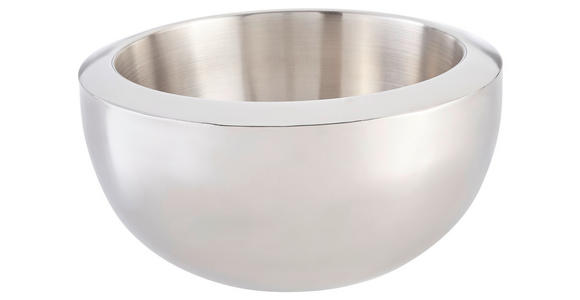 SCHALE   - Edelstahlfarben, Trend, Metall (25,5/13,3cm) - Novel