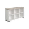 SIDEBOARD 135,3/76,6/37,9 cm  in Weiss, Silbereichenfarben  - Weiss/Silberfarben, Basics, Holzwerkstoff (135,3/76,6/37,9cm) - Paidi