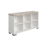 SIDEBOARD 135,3/76,6/37,9 cm  in Weiss, Silbereichenfarben  - Weiss/Silberfarben, Basics, Holzwerkstoff (135,3/76,6/37,9cm) - Paidi