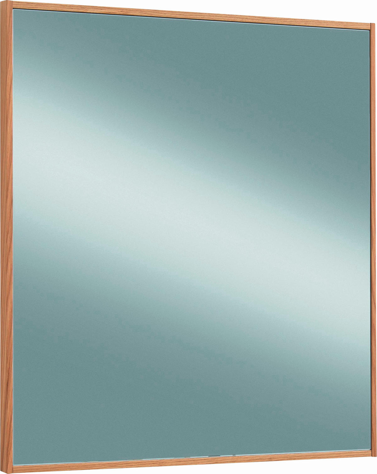 STENSKO OGLEDALO, 70/82/3 cm les, steklo  - barve hrasta, Design, steklo/les (70/82/3cm) - Novel