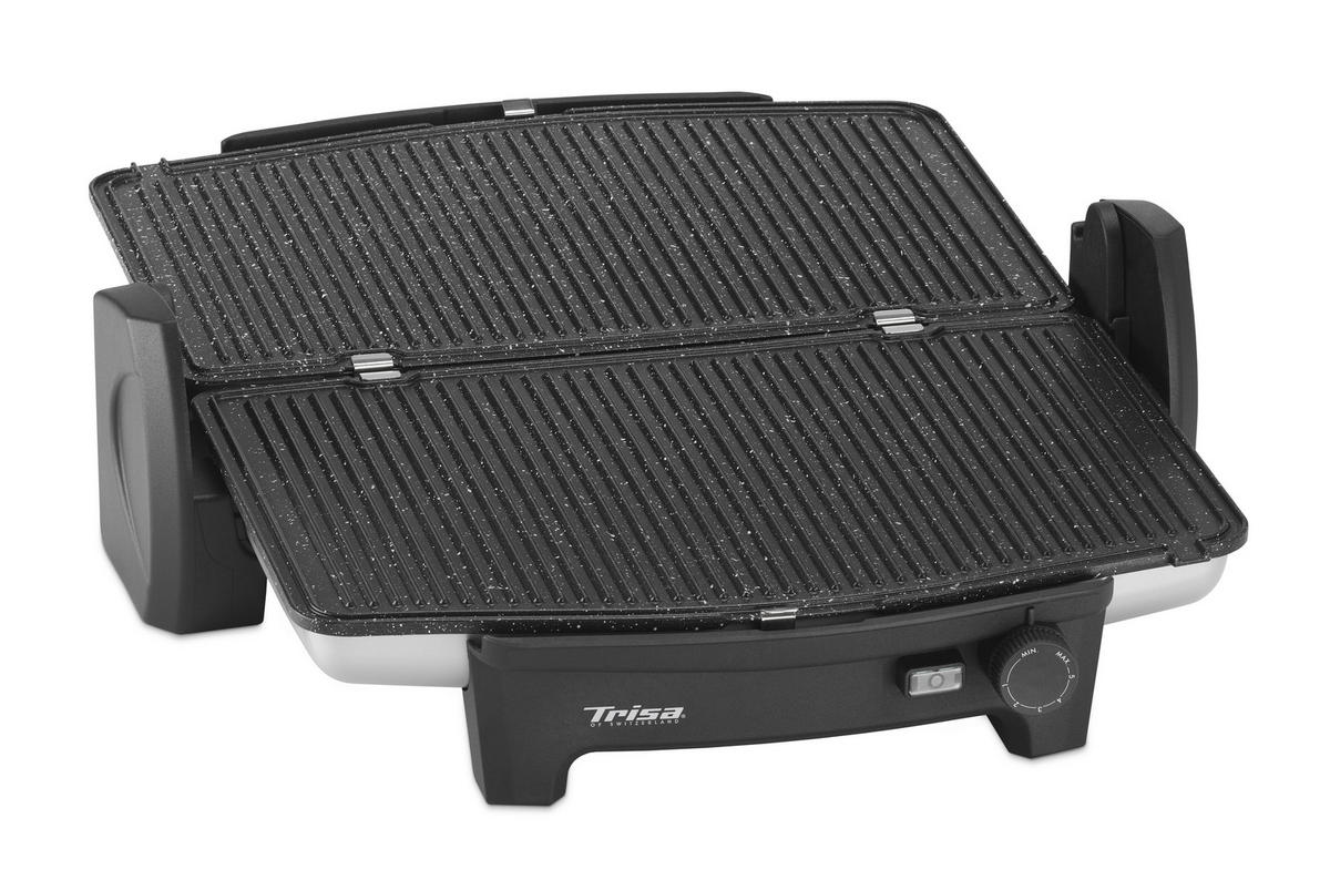 ELEKTROGRILL - Silberfarben, Design, Metall (40,50/31,00/14,50cm) - Trisa Electronics