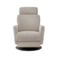 RELAXSESSEL Textil Beige  - Beige/Schwarz, Modern, Textil/Metall (77/105/87-154cm) - Livetastic