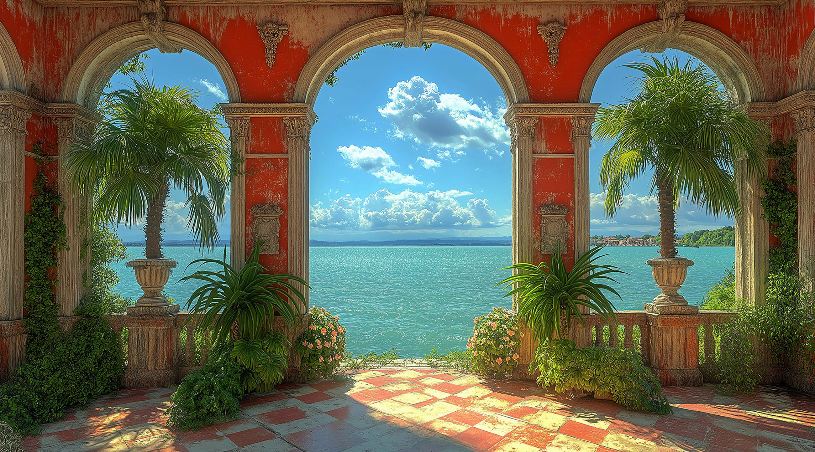 Euroart Acrylglasbild Spectacular View I Mehrfarbig 100x180x1.70 cm