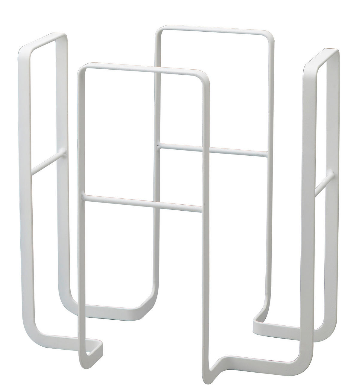 ZEITUNGSSTÄNDER  - Weiss, Basics, Metall (35/27,5/35cm)