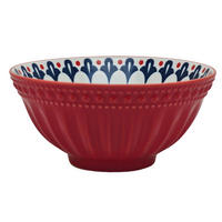 FRUKOSTSKÅL   - röd, Trend, keramik (15,7/7,3cm) - Novel