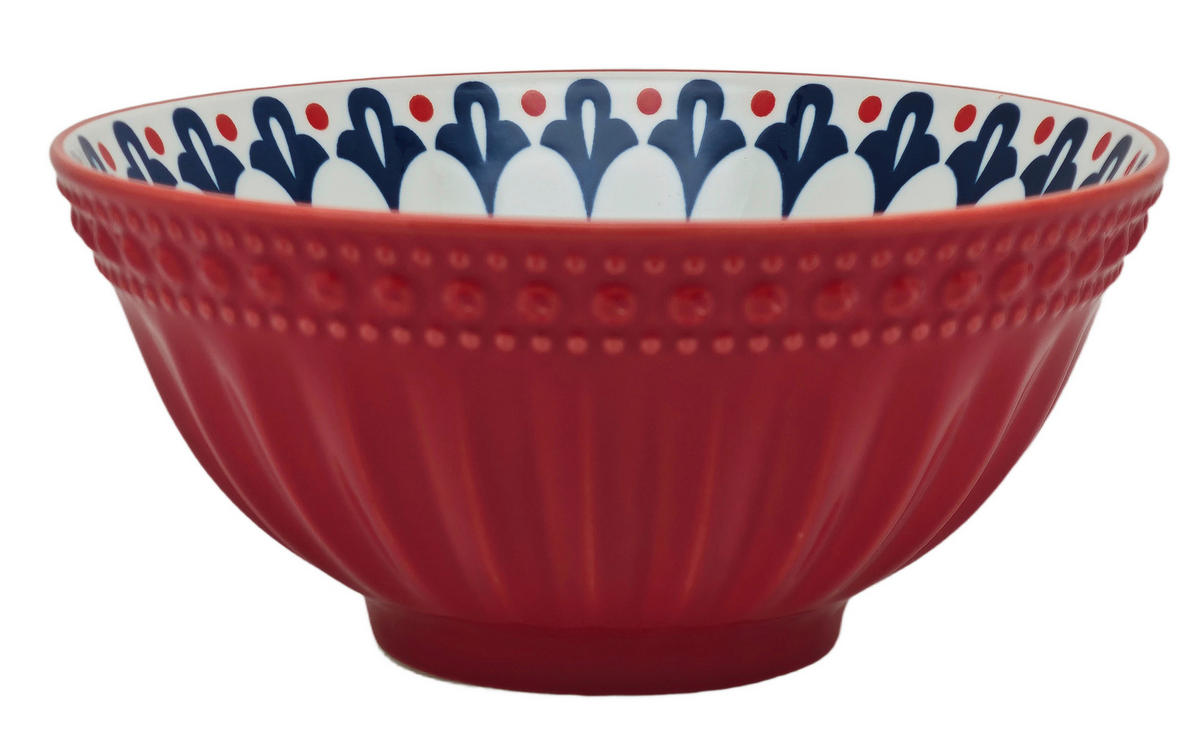 FRUKOSTSKÅL   - röd, Trend, keramik (15,7/7,3cm) - Novel
