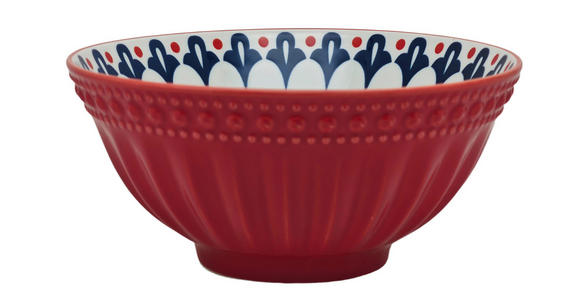 MÜSLISCHALE  - Rot, Trend, Keramik (15,7/7,3cm) - Novel