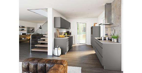 EINBAUKÜCHE   - Grau, Design, Holzwerkstoff - Dieter Knoll