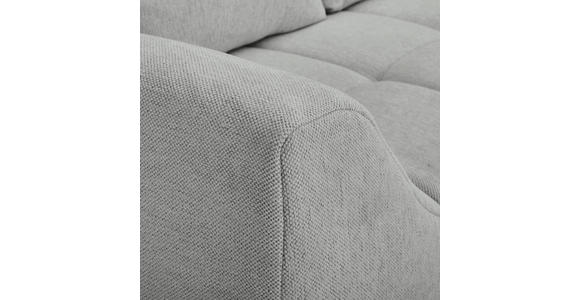 ECKSOFA Grau Flachgewebe  inkl. Rückenkissen, Rücken echt  - Buchefarben/Grau, KONVENTIONELL, Holz/Textil (306/202cm) - Carryhome