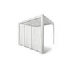 PERGOLA-SEITENTEIL 123,5/240/10 cm   - Weiß, MODERN, Metall (123,5/240/10cm) - Gardenson