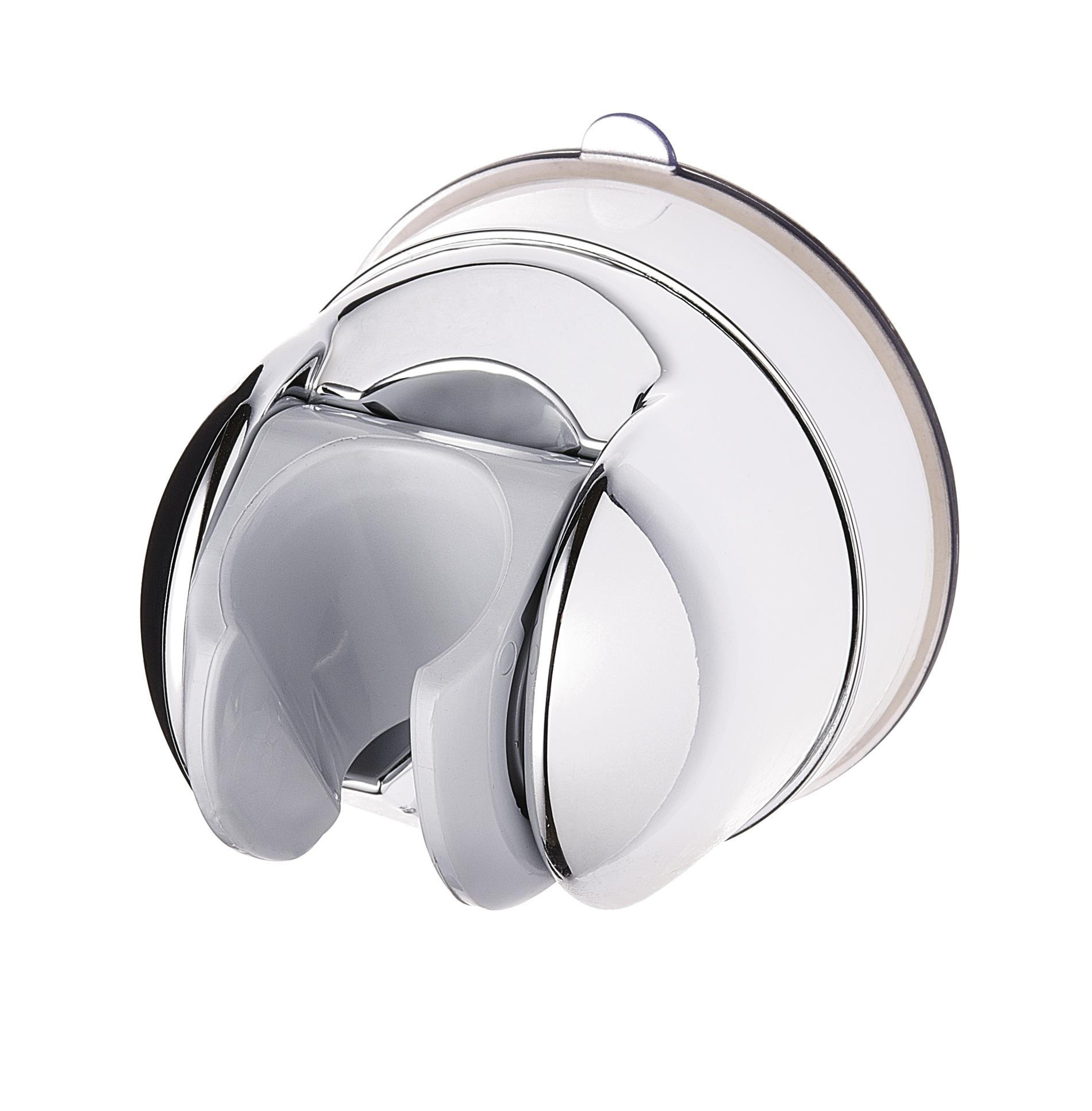 BRAUSEHALTERUNG   - Chromfarben, Basics, Kunststoff (6,5/6,5/7cm) - Sadena