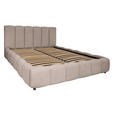 POLSTERBETT Lattenrost, Bettkasten Beige 180/200 cm  - Beige/Schwarz, KONVENTIONELL, Holz/Kunststoff (180/200cm) - Carryhome