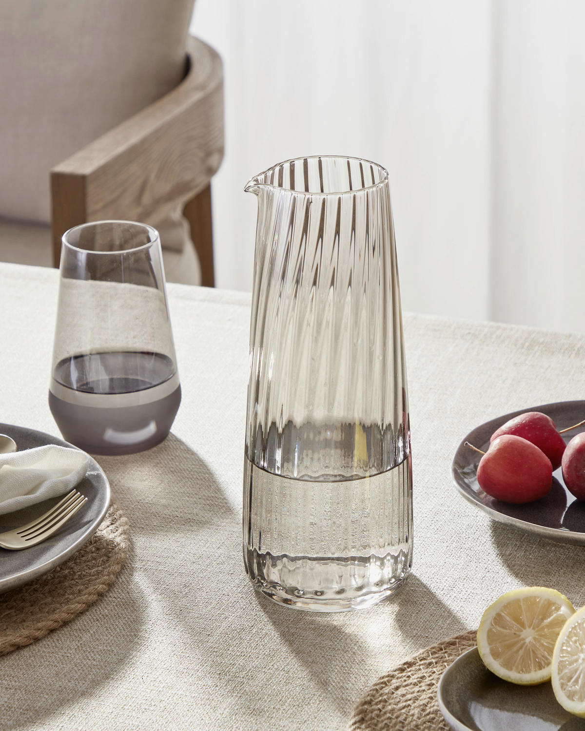 KARAFFE   - Grau, LIFESTYLE, Glas (9/26cm)