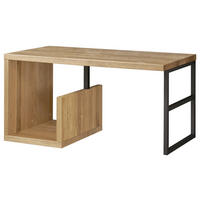 WASCHBECKENUNTERSCHRANK 90/45/47 cm  - Eichefarben/Schwarz, Natur, Holz/Metall (90/45/47cm) - Linea Natura