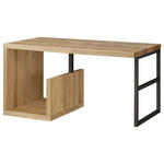 WASCHBECKENUNTERSCHRANK 90/45/47 cm  - Eichefarben/Schwarz, Natur, Holz/Metall (90/45/47cm) - Linea Natura