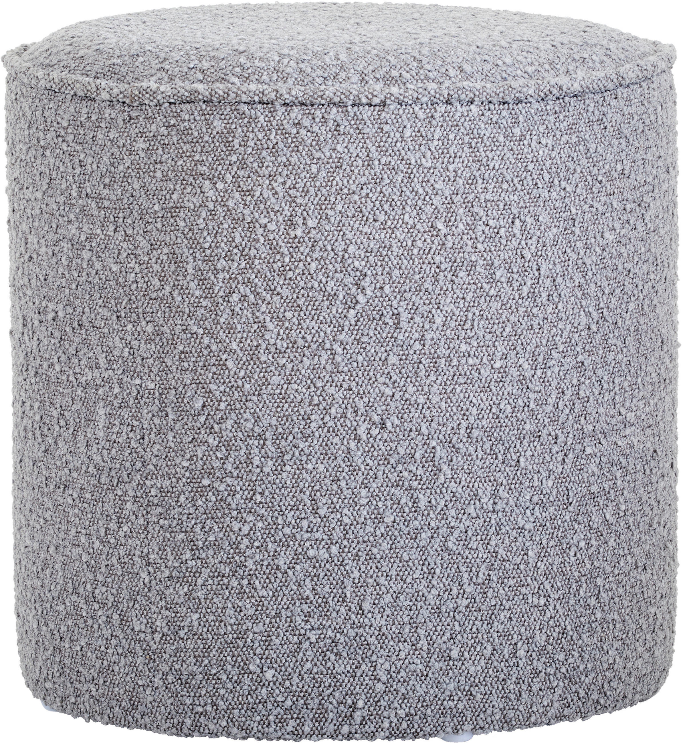 HOCKER Bouclé Graubraun  - Graubraun, Trend, Textil (40/40/40cm) - Xora
