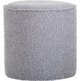 HOCKER Bouclé Graubraun  - Graubraun, Trend, Textil (40/40/40cm) - Xora