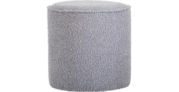 HOCKER Bouclé Graubraun  - Graubraun, Trend, Textil (40/40/40cm) - Xora
