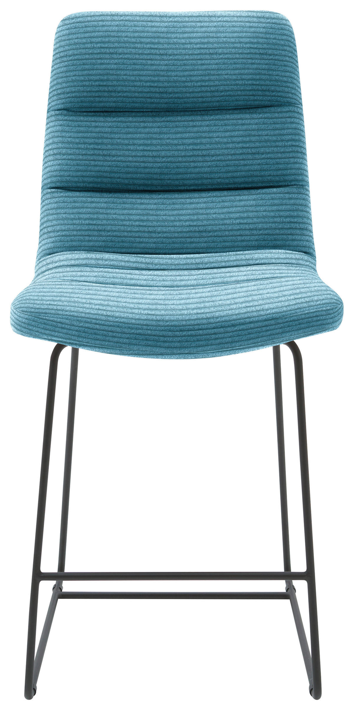 TRESENSTUHL in Petrol  - Petrol/Schwarz, Design, Textil/Metall (52/106/66cm) - Dieter Knoll