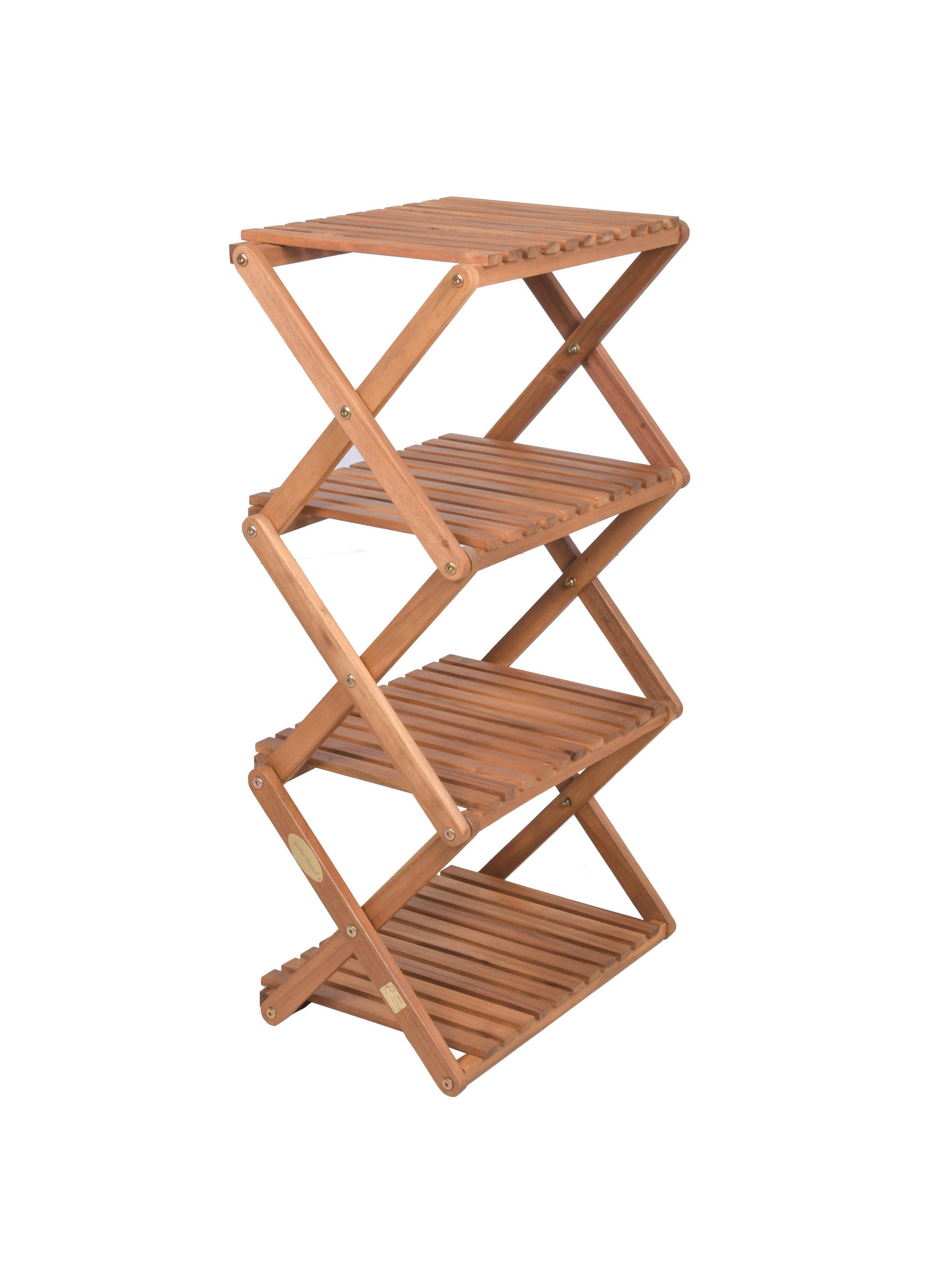 Gardenson Gartenregal Braun, Akazie 30x87x47 cm