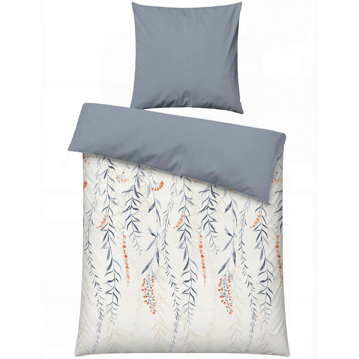 BETTWÄSCHE 135/200 cm  - Pastellblau, Basics, Textil (135/200cm)