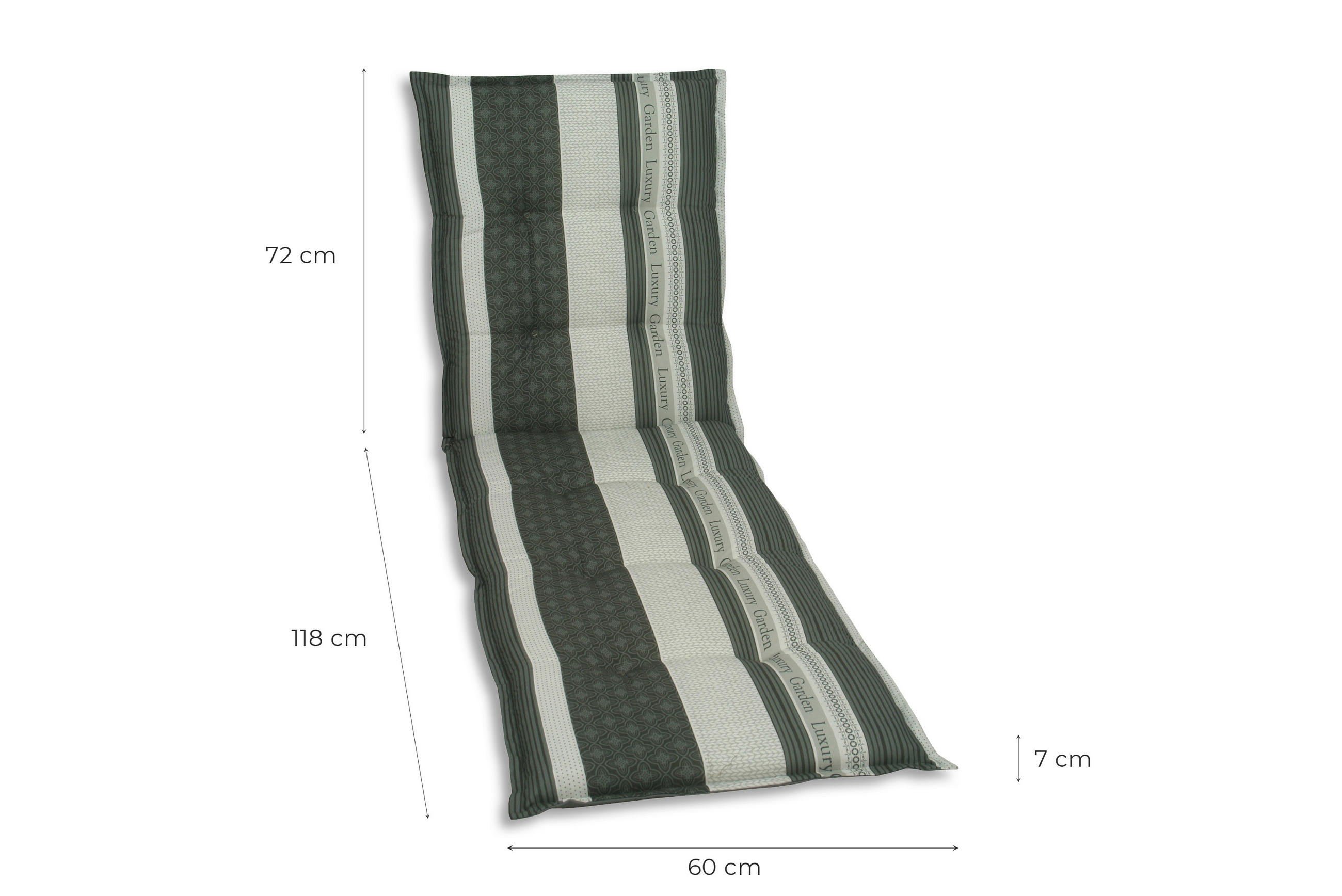 Thumbnail - Liegenauflage, Anthrazit, Textil, Schriftzug, Füllung: Schaumstoff, Vlies, 60x7x190 cm, Oeko-Tex® Standard 100, pflegele...