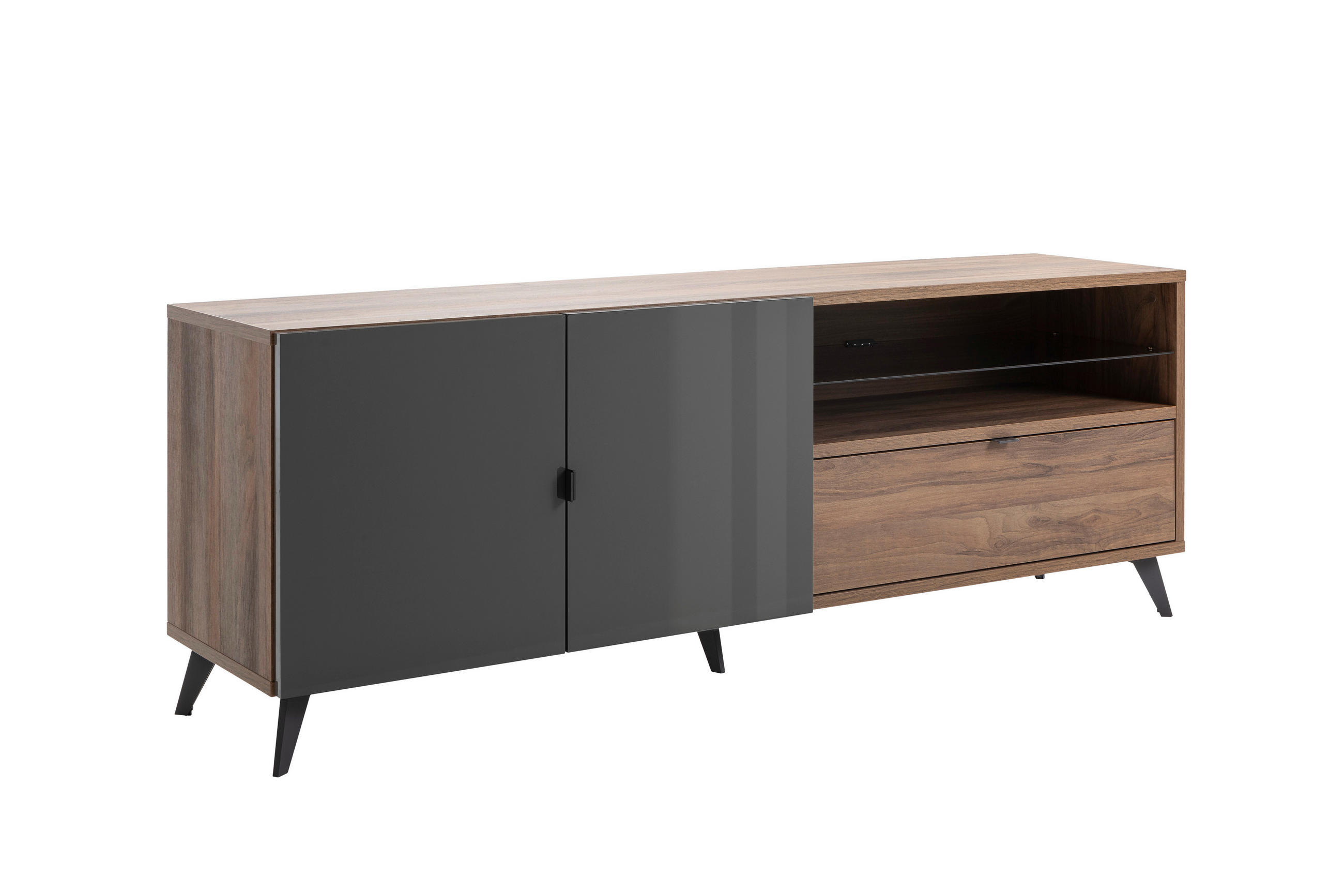 TV-ELEMENT - Design, kovina/leseni material (179/43/64,6cm) - Carryhome