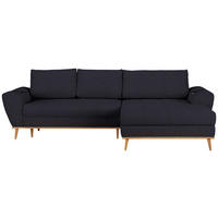 HÖRNSOFFA i vävt tyg mörkblå  - ekfärgad/mörkblå, Design, trä/textil (282/175cm) - Livetastic