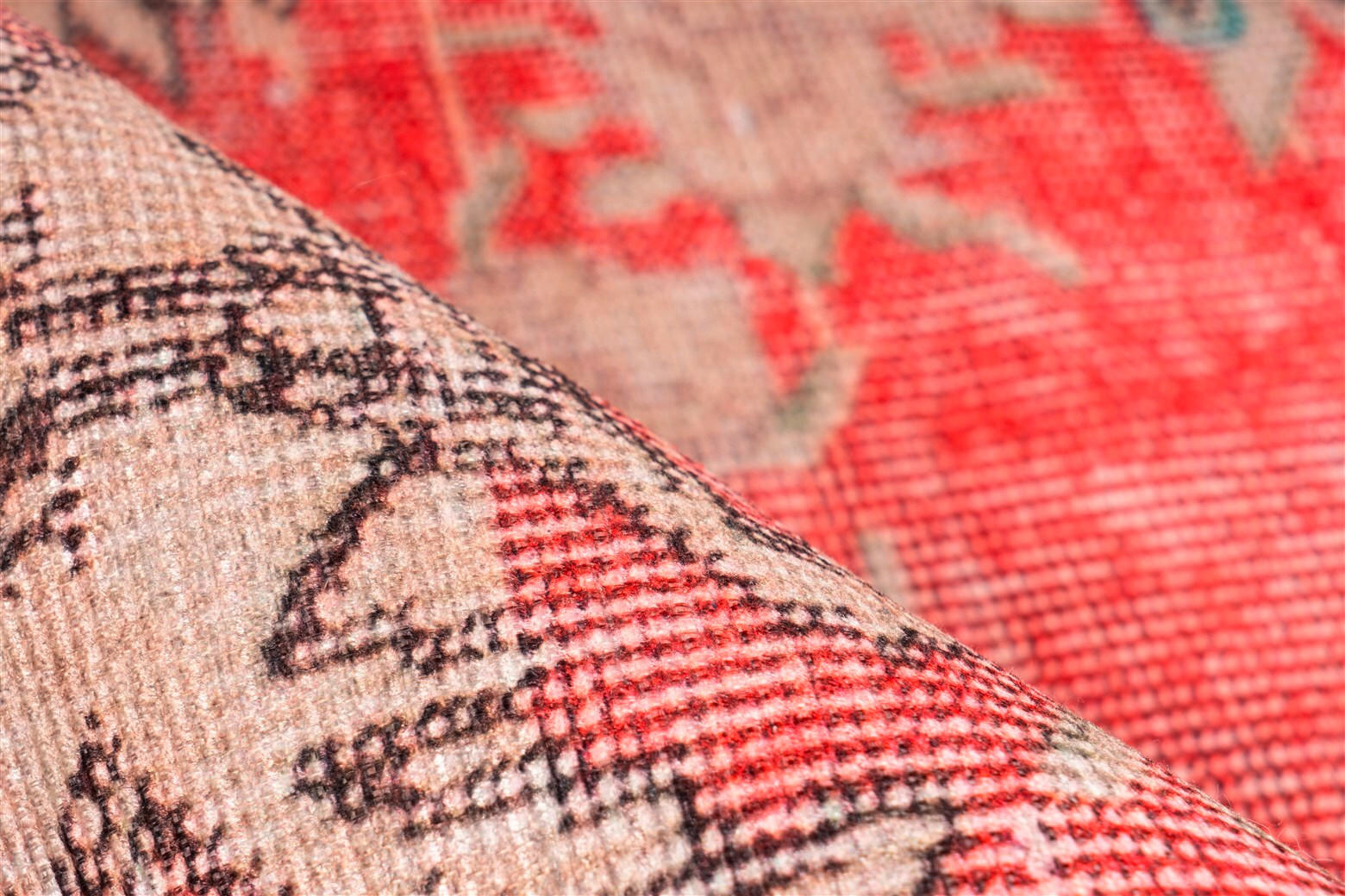 Thumbnail - Flachwebeteppich Vintage 8405 Rot, Rot, Textil, Vintage, rechteckig, 140x200 cm, pflegeleicht, Teppiche & Böden, Teppich...