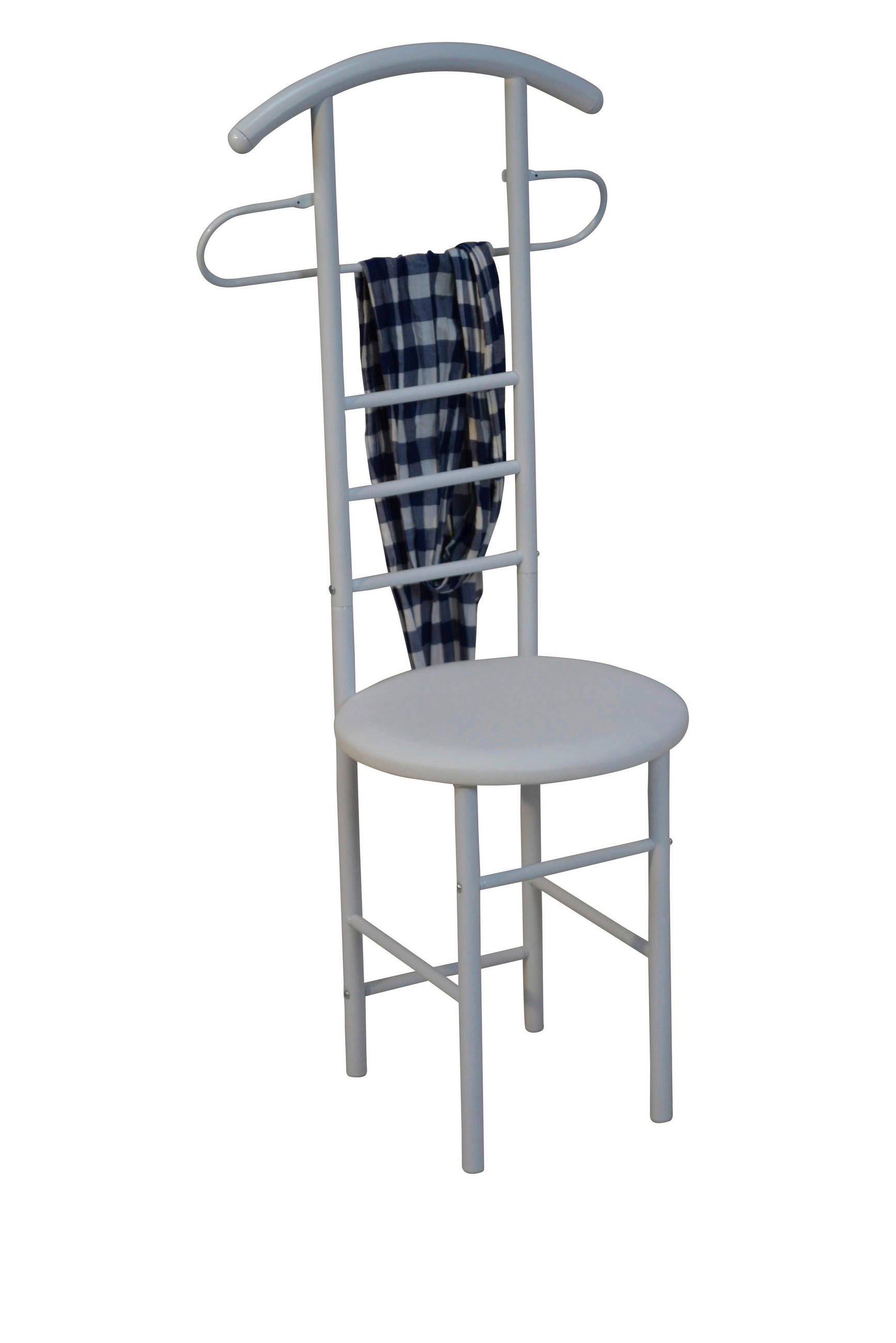 HERRENDIENER in Weiß   - Weiß, Design, Holzwerkstoff/Metall (47/53/118cm) - MID.YOU