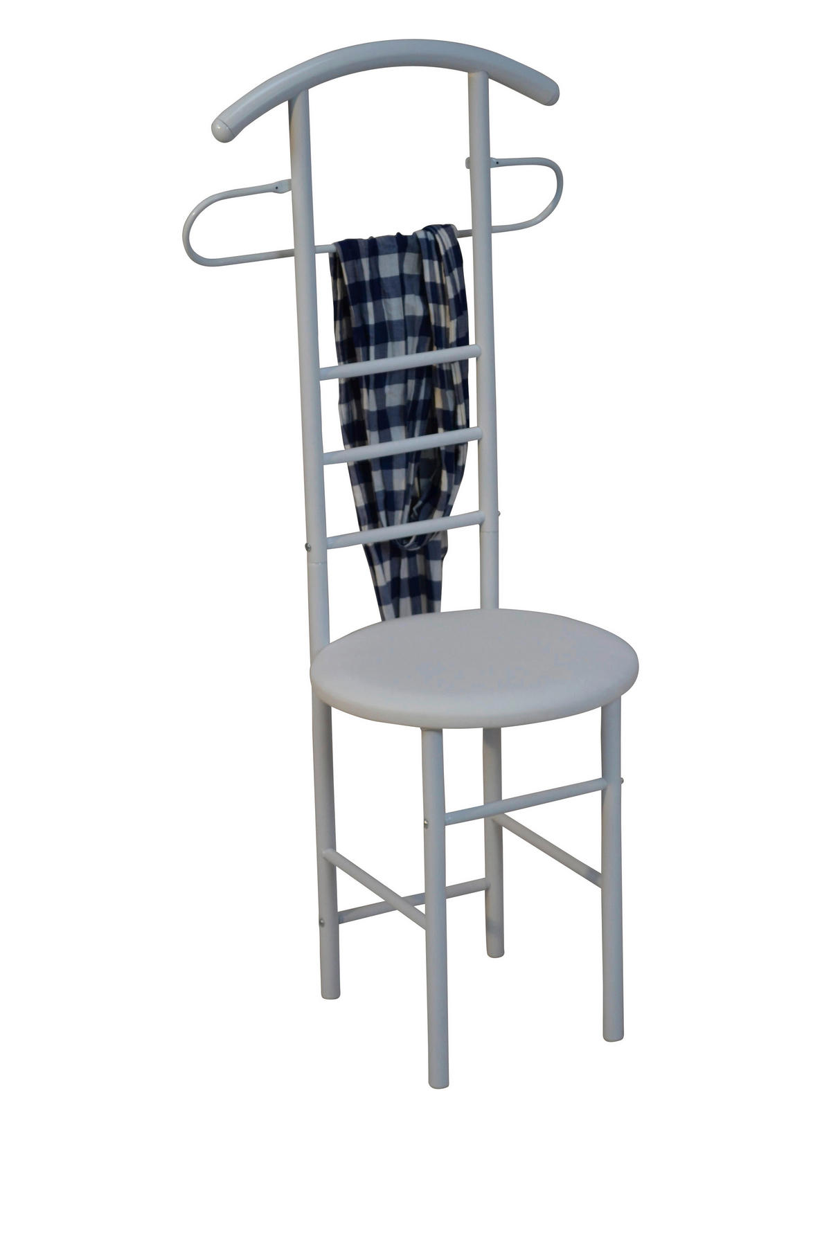 HERRENDIENER in Weiß   - Weiß, Design, Holzwerkstoff/Metall (47/53/118cm) - MID.YOU