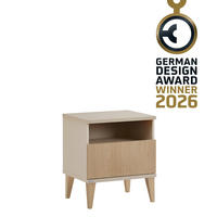 NOĆNI ORMARIĆ  Jonte  - boje hrasta/bež, Basics, drvni materijal/drvo (48/55/40cm) - Paidi