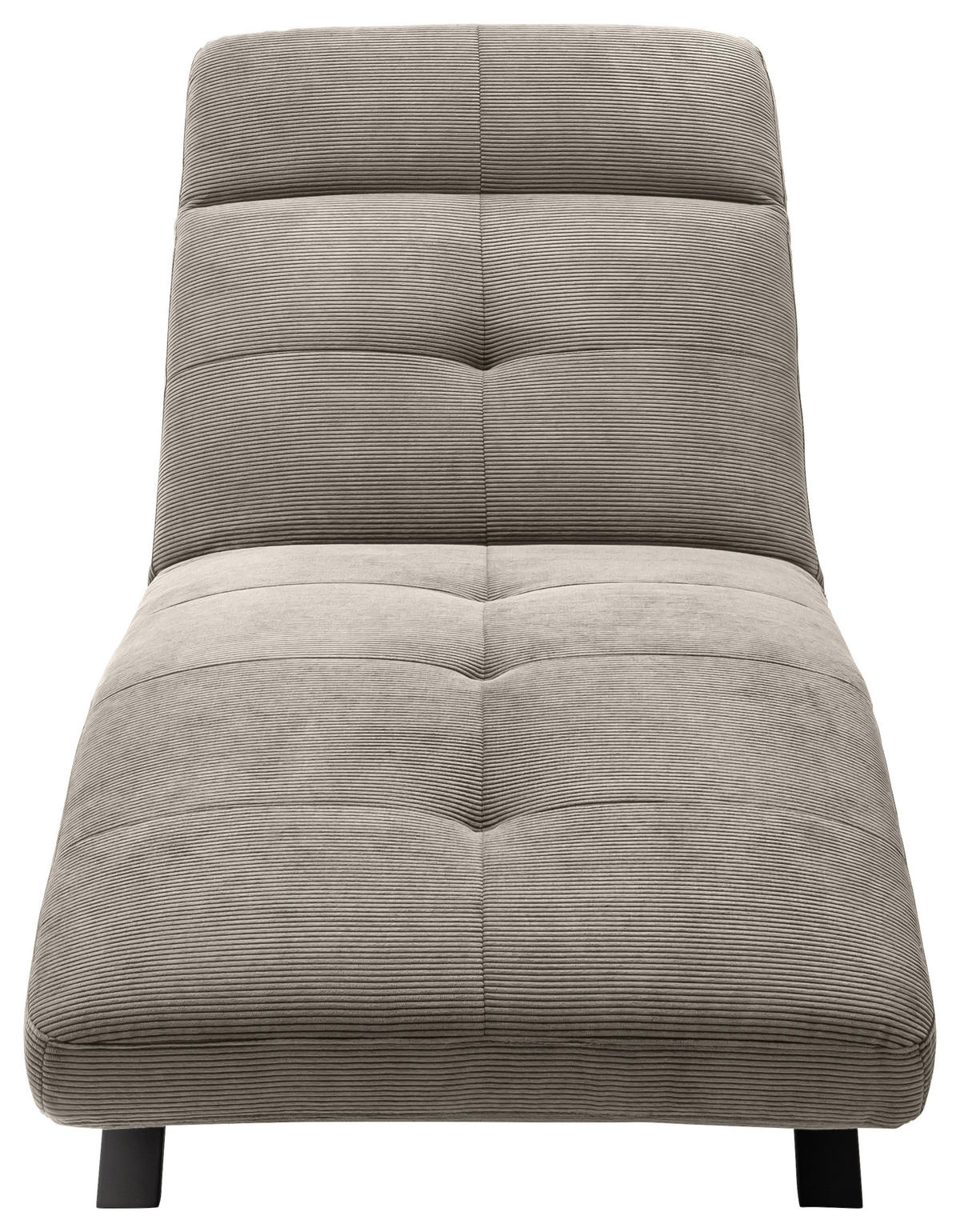 RELAXLIEGE in Cord Sandfarben  - Sandfarben/Schwarz, Design, Textil/Metall (80/54-113/158-198cm) - Pure Home Lifestyle