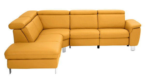 Wohnlandschaft Mit Leder In Gelb Bequem Bestellen