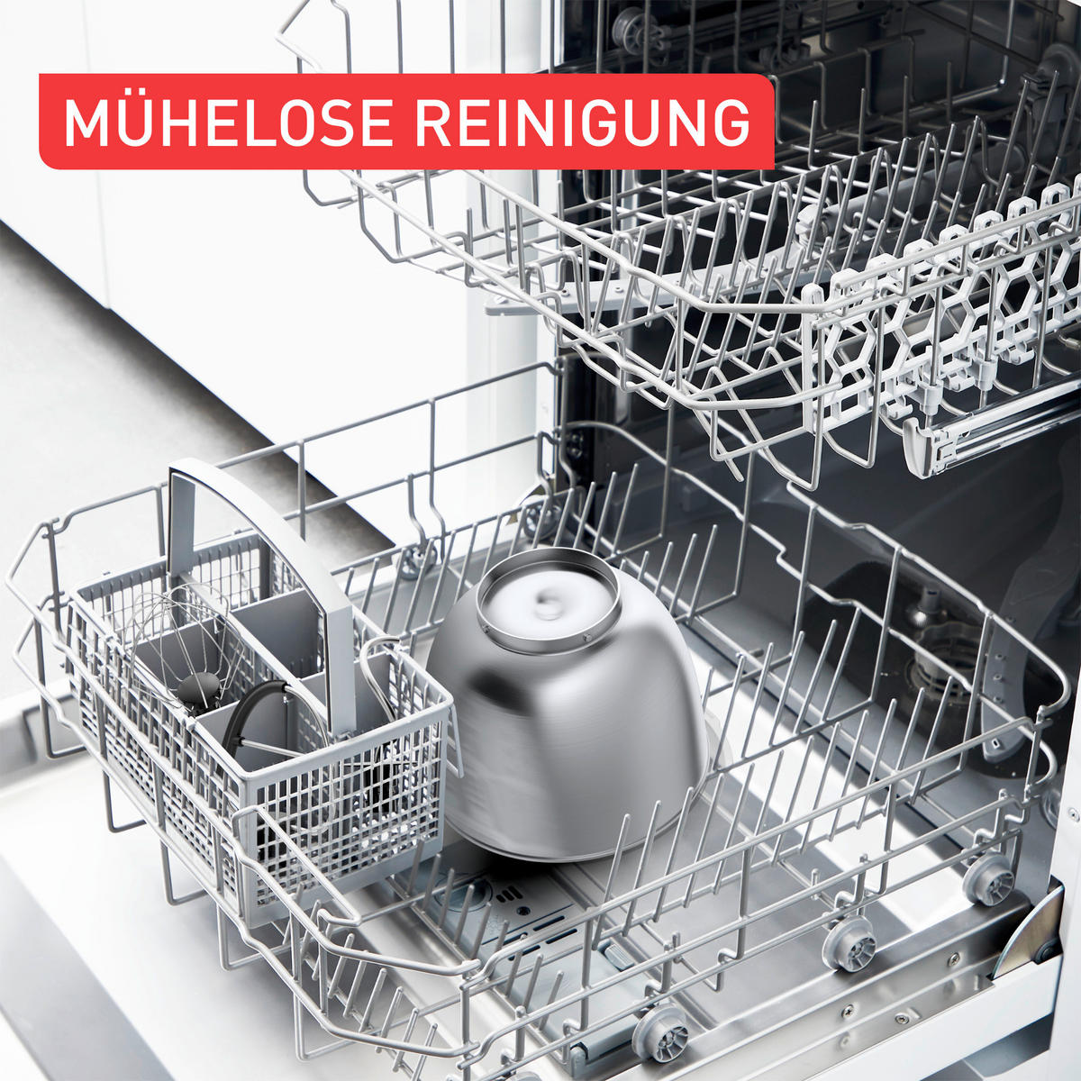 KÜCHENMASCHINE - Perlmutt, Basics, Metall (25.6/39.4/38.4cm) - Tefal