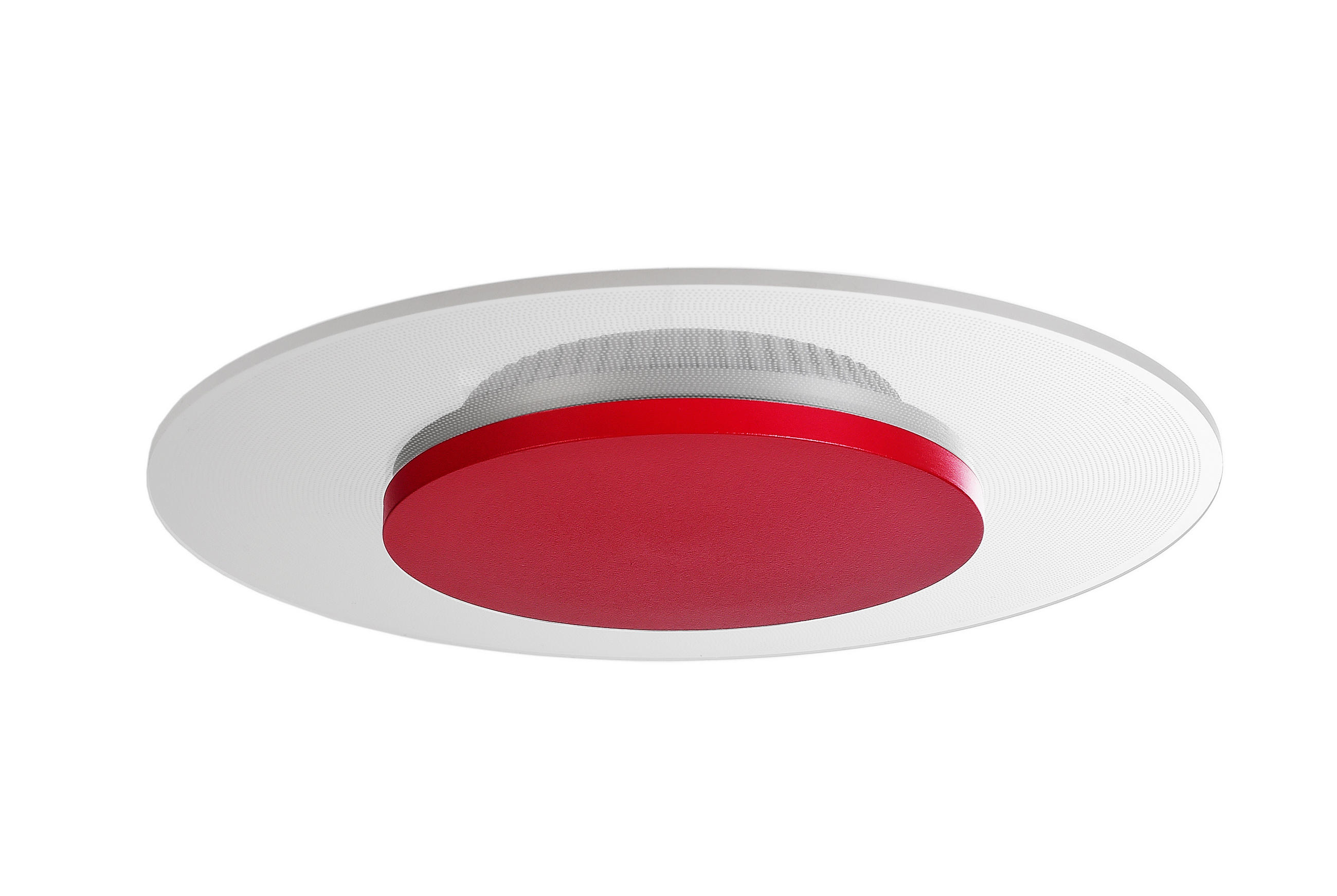 LED-DECKENLEUCHTE Zaniah 29/29/4 cm   - Rot, KONVENTIONELL, Kunststoff (29/29/4cm)